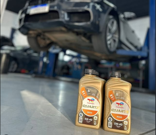 Troca de óleo com o Quartz.