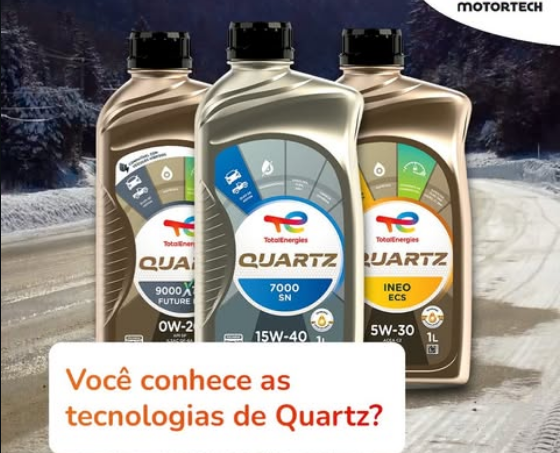 Os lubrificantes Quartz da TotalEnergies